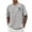 Light Gray, variant on Mens Polos Shirts Print Short Sleeve Crew Neck Comfort Plus Size Mens Clothing,Light Gray,XS