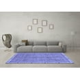 thumbnail image 3 of Ahgly Company Machine Washable Indoor Rectangle Abstract Blue Modern Area Rugs, 4' x 6', 3 of 4