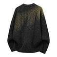thumbnail image 4 of Donemore Men Casual Loose Fit Elastic V-Neck Pullover Sweater Button Detail Long Sleeve Knitted Top 100% Polyester, 4 of 9