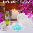 thumbnail image 5 of 1 Pcs Soap Draining Tray Dish, Flexible Non-Slip Silicone Soap Dish,Lotus Flowers Soap Dish with Drain for Kitchen Bathroom Shower Bathtub Counter, 5 of 9