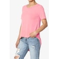 thumbnail image 3 of TheMogan Women's PLUS Basic Crew Neck Round Hem Short Sleeve Draped Jersey Tee, 3 of 6