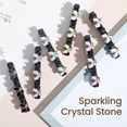 thumbnail image 5 of Braided Hair Clips with Butterfly 6 PCS for Girls and Women Hair Styling Rhinestones Triple Duckbill Barrettes for Thick Hair, 5 of 5