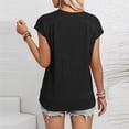 thumbnail image 5 of Fjuchai Women's Summer Shirts Short Sleeve Blouses Crewneck T Shirts Womens Casual Spring Summer T Shirts with Pocket S-XXL, 5 of 9