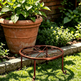 thumbnail image 3 of OCCOA Heavy Duty Metal Flower Pot Stand for Indoor Outdoor, 12 Inch Round Plant Container Holder with 4 Support Points, Rustproof Iron ,Multicolor, 3 of 7