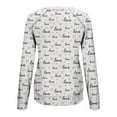thumbnail image 5 of Valentine's Day Shirt for Women Love Heart Print Long Sleeve Tops Casual Loose Crewneck Sweatshirt Graphic Gift Blouses, 5 of 5