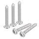 thumbnail image 1 of Tornillo autoperforante con cabeza Phillips ST5x35x10mm con arandela, paquete de 100 tornillos de madera de acero inoxidable 304 (plata), 1 of 5