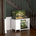 thumbnail image 4 of Herture 40-120 Gallon Reptile Tank Stand with Power Outlet, Terrarium Stand with Storage Cabinet, 48" X 24" Tabletop, Reptile Terrarium,Turtle Tank White PG08XYW, 4 of 7