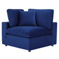thumbnail image 6 of Sectional Sofa Set, Velvet, Blue Navy, Modern Contemporary Urban Design, Living Lounge Room Hotel Lobby Hospitality, 6 of 10