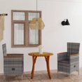 thumbnail image 1 of vidaXL 3 Piece Garden Dining Set Grey, 1 of 5