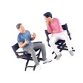 thumbnail image 1 of 1/64 Figures Talking Scene Tiny Figurines micro landscape model People Miniature for Dioramas Layout S Scale, 1 of 9