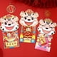 thumbnail image 1 of 3 sobres rojos del zodíaco chino, sobres rojos de Año Nuevo, estampado de animales de tigre de dibujos animados, bolsillos para dinero de la suerte, bolsa de regalo en efectivo para Festival de P, 1 of 2