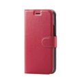 thumbnail image 1 of ELECOM Étui iPhone 12 mini Qi rechargeable en Cuir Souple avec Fine Couture Aimant Noir Rouge PM-A20APLFU2RD, 1 of 5