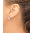thumbnail image 2 of 14K White Gold Freshwater Cultured Pearl & Diamond Post Earrings (12.25 X 6.25) Made In India em8510-pl-007-wa, 2 of 5