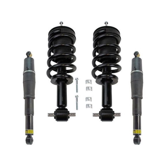 Front and Rear Shock Strut Coil Spring Kit 4 Piece - Compatible with 2007 - 2013 Cadillac Escalade EXT 2008 2009 2010 2011 2012