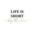 thumbnail image 2 of Urban Epiphany 12x14 Gold Ornate Wood Framed with Double Matting Museum Art Print Titled - Life is Short Buy the Shoes, 2 of 4