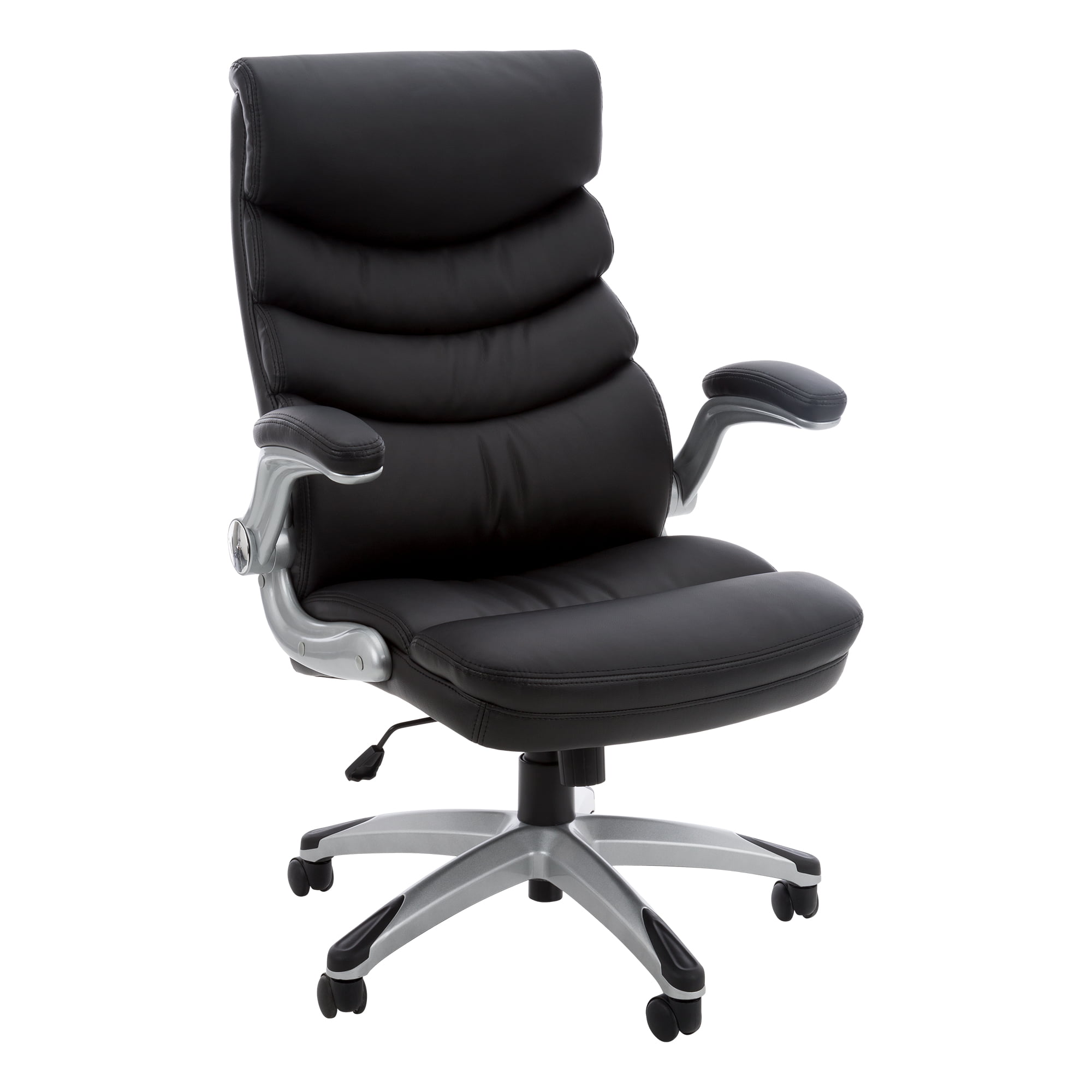Norwood Commercial Furniture Pleated HighBack Executive Chair w/ FlipUp Arms