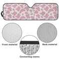 thumbnail image 6 of Uorisanigo Windshield Sun Shade for Jeep Wrangler, Pink Cow Print Car Sun Visor Shield Cover Compatible with Jeep Wrangler TJ JK JL 2/4 Door, Blocks UV Rays Front Window Sunshade, 6 of 7