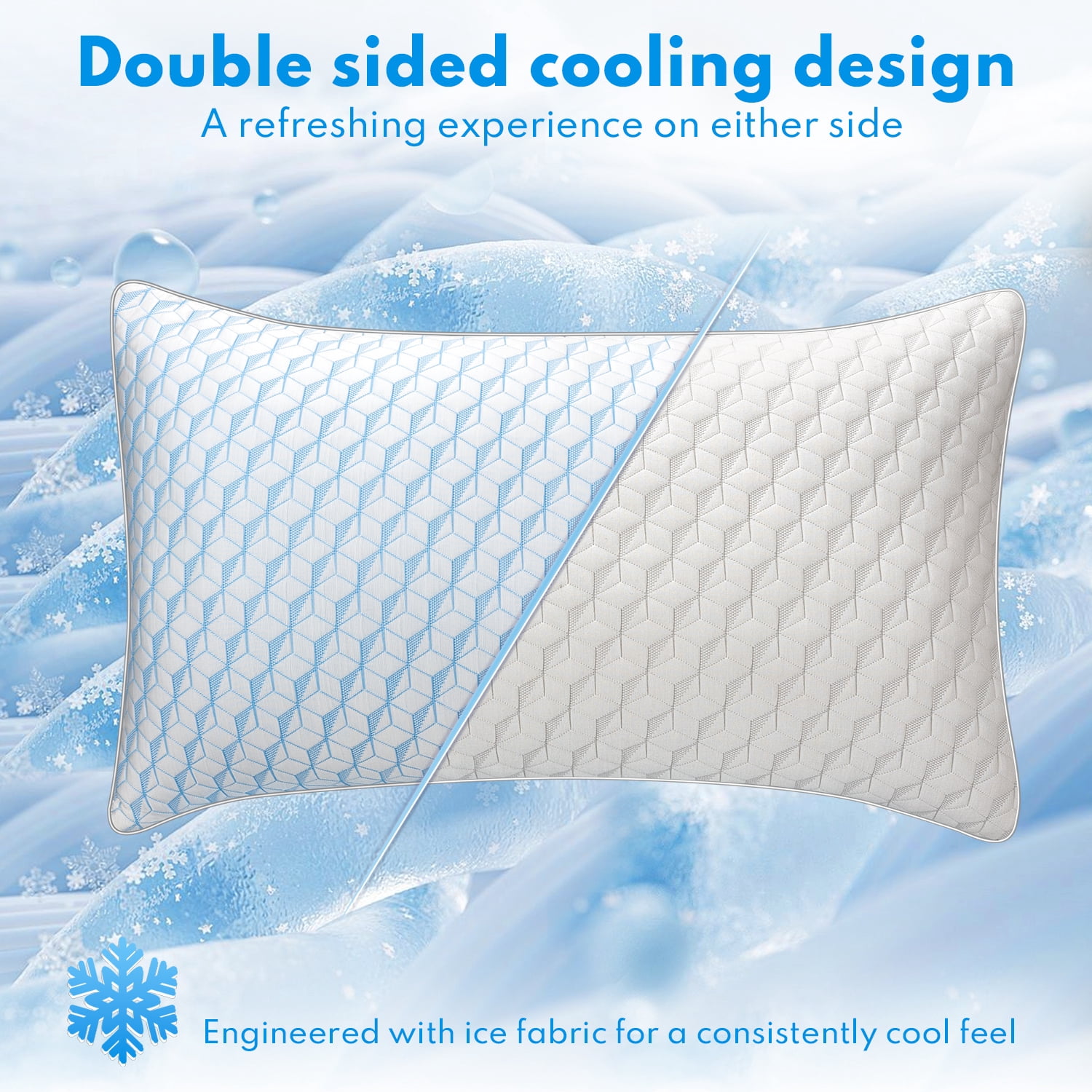 Bed Pillows, Pillows for Bed Queen Size 2 Pack,  Premium Down Alternative Luxury Hotel Pillows Set of 2, Cooling Pillow for Sleeping