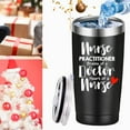 thumbnail image 4 of Nurse Practitioner Brains Of A Doctor, Heart Of A Nurse Travel Mug Tumbler.Nurse Practitioner Gifts for Friend Daughter Men Women.Nurse Appreciation,Nursing School Graduation Gifts.(20 oz Black), 4 of 6