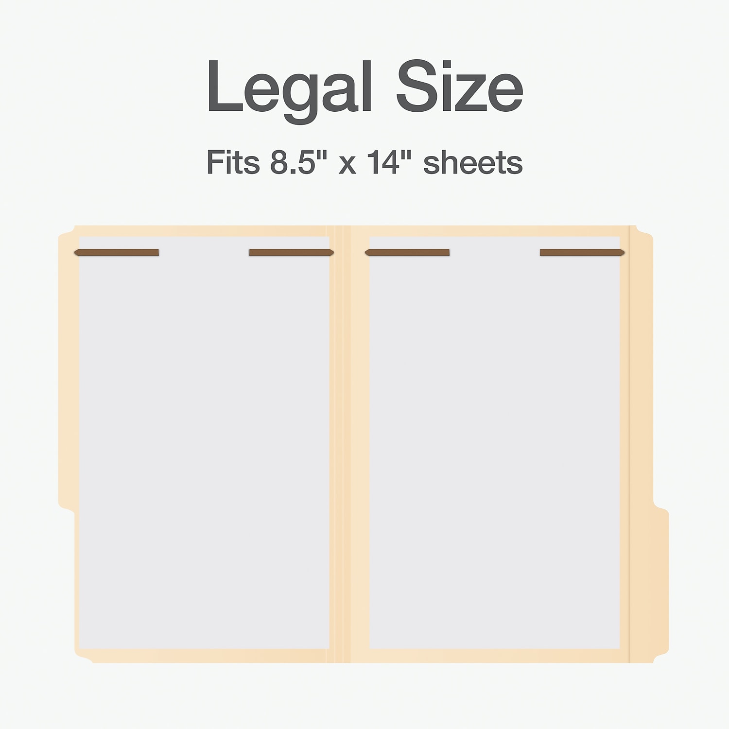 Pendaflex Heavy Duty File Folder 1-Tab Assorted Legal Size Manila 50/Box (1007063)
