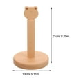 thumbnail image 2 of IDEANATEGRATE Wood Paper Towel Holder Beige 1Set 8.3x5.1x5.1in Home Decoration Storage Shelf, 2 of 8