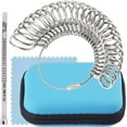 thumbnail image 1 of HELIAHOO Ring Sizer Measuring Tool Kit,Metal Ring Sizers for Measuring,Finger Size Gauge Measure Tool with Polishing Cloth Blue Storage Box for Jewelry Sizing Measuring AZ83-16221, 1 of 6