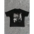 thumbnail image 2 of 【New Arrival】The Dream Started Chasing Me Graphic T-Shirt, Vintage Fingerprint Distressed Crewneck Short Sleeve Tee, Unisex Streetwear Casual Top, 2 of 7