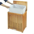 thumbnail image 2 of Oceanstar Spa-Style Bamboo Laundry Hamper, 2 of 7