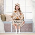 thumbnail image 7 of FORMRS Wearable Blanket Hoodie with Sleeves for Kids Cozy Flannel Sweatshirt, Campfire Pattern, 7 of 7