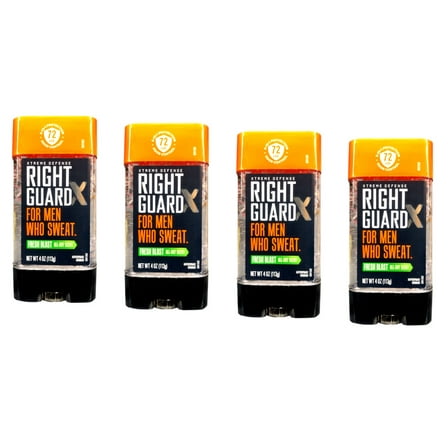 Right Guard Xtreme Defense Antiperspirant Deodorant Gel, Fresh Blast, 4 Ounce (Pack of 4)