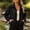 Black, variant on Cropped Rain Jacket Waterproof Lightweight Blue Windbreaker Travel Insulated with Pockets for Outdoor S