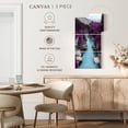 thumbnail image 5 of Elephant Stock Great Beyond Wall Art - Vertical Multi Panel Canvas - Living Room Wall Decor - Nature Multi Panel - Turquoise And Purple Decor - 12" x 27", 5 of 8