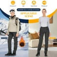 thumbnail image 6 of FEN AI Snow Skiing Pants for Women Insulated Fleece Trousers Thermal Hiking Snowboard Pants Elastic Waist Warm Insulated Pant, 6 of 9