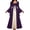 Purple, variant on Womens Renaissance Medieval Costume Dress Lace up Victorian Over Long Dresses Cosplay Retro Gown