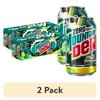 (2 pack) Mountain Dew Zero Sugar Baja Blast Tropical Lime Soda Pop, 12 fl oz, 12 Pack Cans