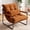 Orange, variant on CELTOSS Modern Accent Chair, Comfy Lounge Chair with Plush Cushion, Sofa Chair with Metal Frame, for Bedroom, Living Room and Home Office, Ivory