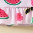 thumbnail image 5 of RUTAYY 0 2 Year Old Baby Girls Short 2PCS Swimsuit Flying Sleeve Printed Fruit Top Flounces Short Set Swimming Summer Beach Vacation Boho Swimwear Beachwear,9-12 Months, 5 of 9