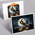 thumbnail image 3 of Happy Halloween Beagle Witch Pumpkins Bats 7x5in Folded Greeting Card Beagles Dog Lover Gifts Idea Single Note Card with Envelope - 13012, 3 of 5