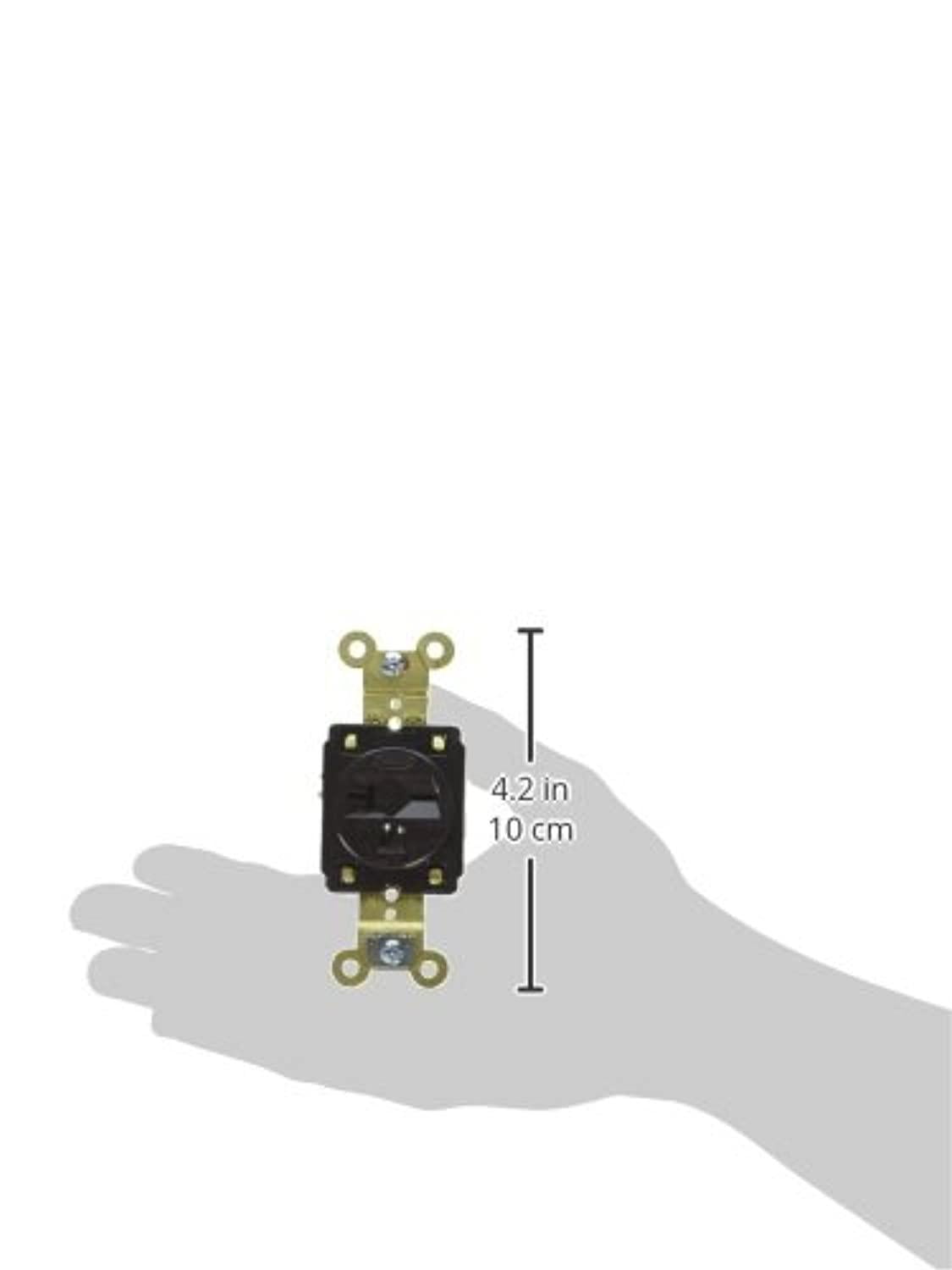 hubbell hbl5461 ac receptacle nema 6-15/20 (t-slot) female industrial grade