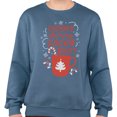 thumbnail image 2 of Shimmy Shimmy Cocoa What Sweatshirt Unisex 3X-Large Indigo Blue, 2 of 5