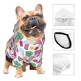 thumbnail image 4 of Uemuo Cute Flamingo for Winter Dog Hoodie Sweatshirts with Pockets Warm Dog Clothes for Small Dogs Chihuahua-X-Large, 4 of 8