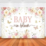 Baby in Bloom Backdrop Watercolor Wildflowe… product image