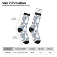 thumbnail image 2 of Pofeuu Happy Snowmen Snowfall Print Crew Socks, Adult Running Hiking Socks for Youth and Adult, 2 of 6