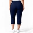 thumbnail image 5 of Maean Women's Plus Size Capri Pants Straight Leg Jogger Elastic Waist Cropped Pant Casual Capris with Pockets, 5 of 7