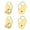 Gold color, variant on Stylish Earring Backs With Wing Structure Comfortable Support For Delicate Earlobes