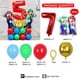 thumbnail image 3 of Kit de arco de guirnalda de globos con temática de Super Brothers Mario, 143 piezas, globos de látex rojos, amarillos y azules, suministros de decoración para fiesta de cumpleaños infantil, 3 of 5