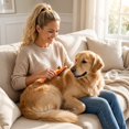 thumbnail image 6 of Dog Rake Brush for Shedding Orange Undercoat Rake for Dogs Deshedding Dog Brush Pet Grooming Brush 1 Pack, 6 of 6
