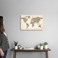 thumbnail image 2 of Great Big Canvas "World map made up of shoes"  by Michael Tompsett Black Gray   Wrapped Canvas Print Wall Artwork, 2 of 7