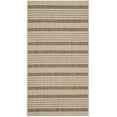 thumbnail image 2 of Safavieh Courtyard Caroline Striped Indoor/Outdoor Area Rug, Brown/Bone, 2' x 3'7", 2 of 14