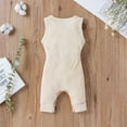 thumbnail image 3 of Toddler Kid Jumpsuit Pants Clothes Infant Baby Girls Boys Solid Sleeveless Romper Jumpsuit Clothes Summer Jumpsuit For Girls Boys, 3 of 9